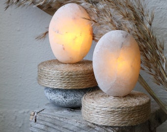 Quartz Night Light Set - Christmas Lights - Natural Sea Stone Flameless Candle - Mindfulness Gift