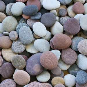 Pebble Art Supplies - Set of Small Decorative Stones - Sustainable Crafting