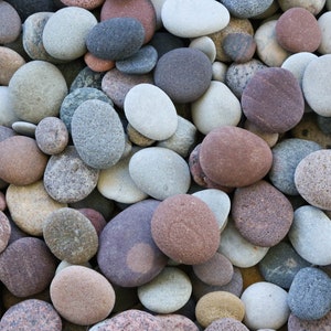 Pebble Art Supplies Set of Small Decorative Stones Sustainable Crafting image 1