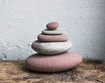 Zen Garden Stones - Stress Relief Gift - Stacking Sea Stones - Desk Decor Aesthetic Minimalist