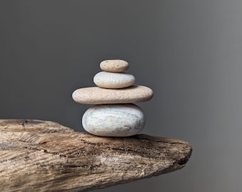 Tiny Zen Balance Stones - Meditation Altar - Small Stacking Pebbles