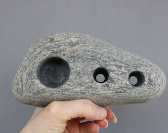 Electric Toothbrush And Toothpaste Holder - Sea Stone Bathroom Accessories - Rock Toothbrush Stand