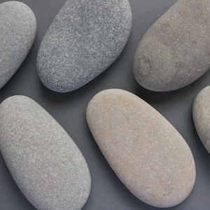 Oval Rocks for Painting - Natural Flat Stones for Crafts - Sustainable Pebble Art Supply