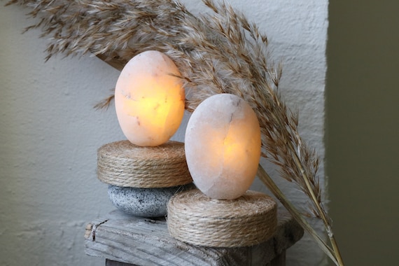 Quartz Night Light Set - Japandi Lighting - Mindfulness Gift - Meditation Room Accessories