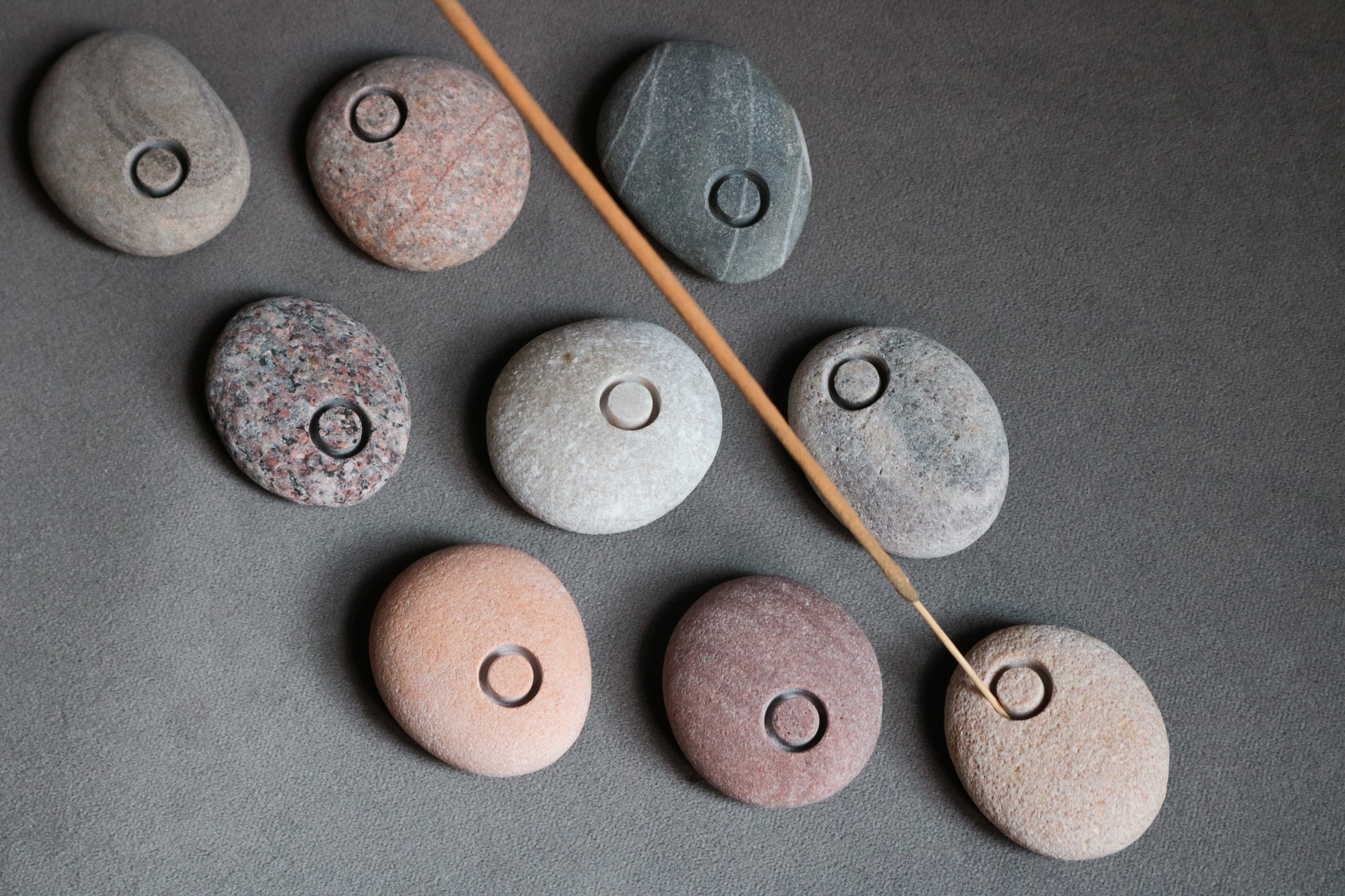 Scared Pibble Sea Stone Incense Holder - Sacred Space - Pebble Incense Burner ...