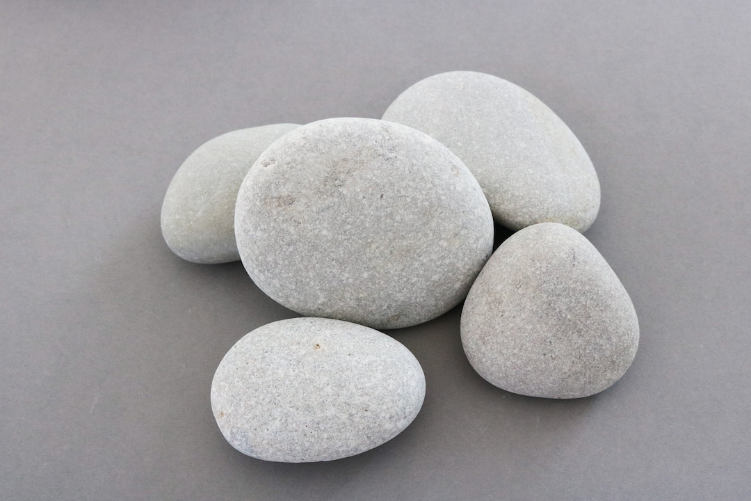 Set of Smooth Rocks for Painting - Naturally Tumbled Flat Sea Stones ...