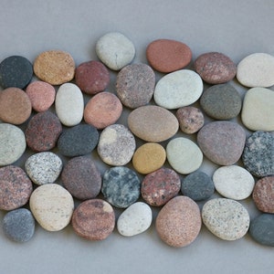 Pebble Art Supplies Set of Small Decorative Stones Sustainable Crafting image 8
