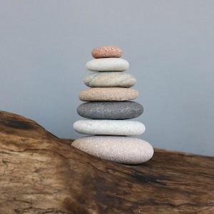 Zen Balance Pebbles Small Beach Stone Cairn Mindfulness Gift Stacking Stones image 7
