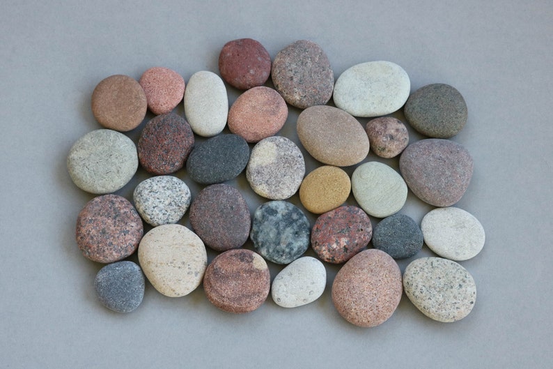 Pebble Art Supplies Set of Small Decorative Stones Sustainable Crafting image 7