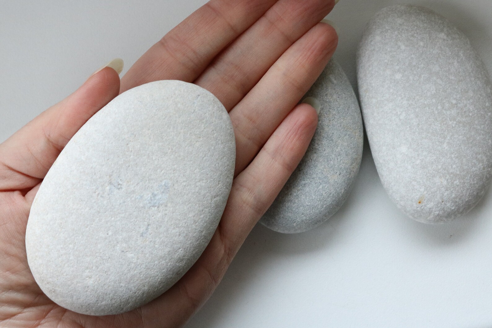 Rocks for Painting Large Flat Grey Stones Craft Pebbles Etsy