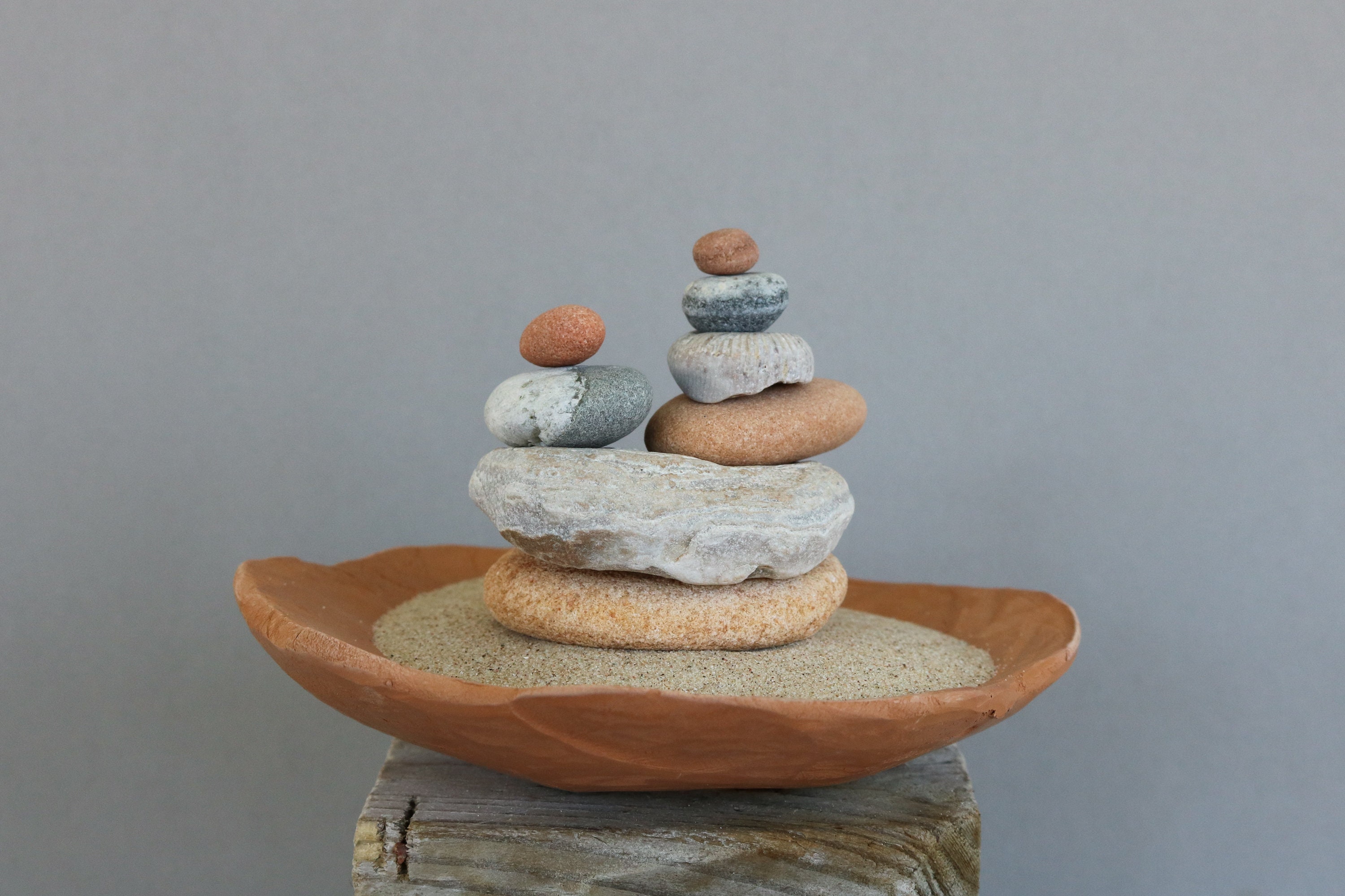 ZenGartenKit WabiSabi Stein Cairn Stress Relief Etsy
