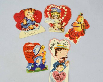 Valentine cards for kids | Etsy