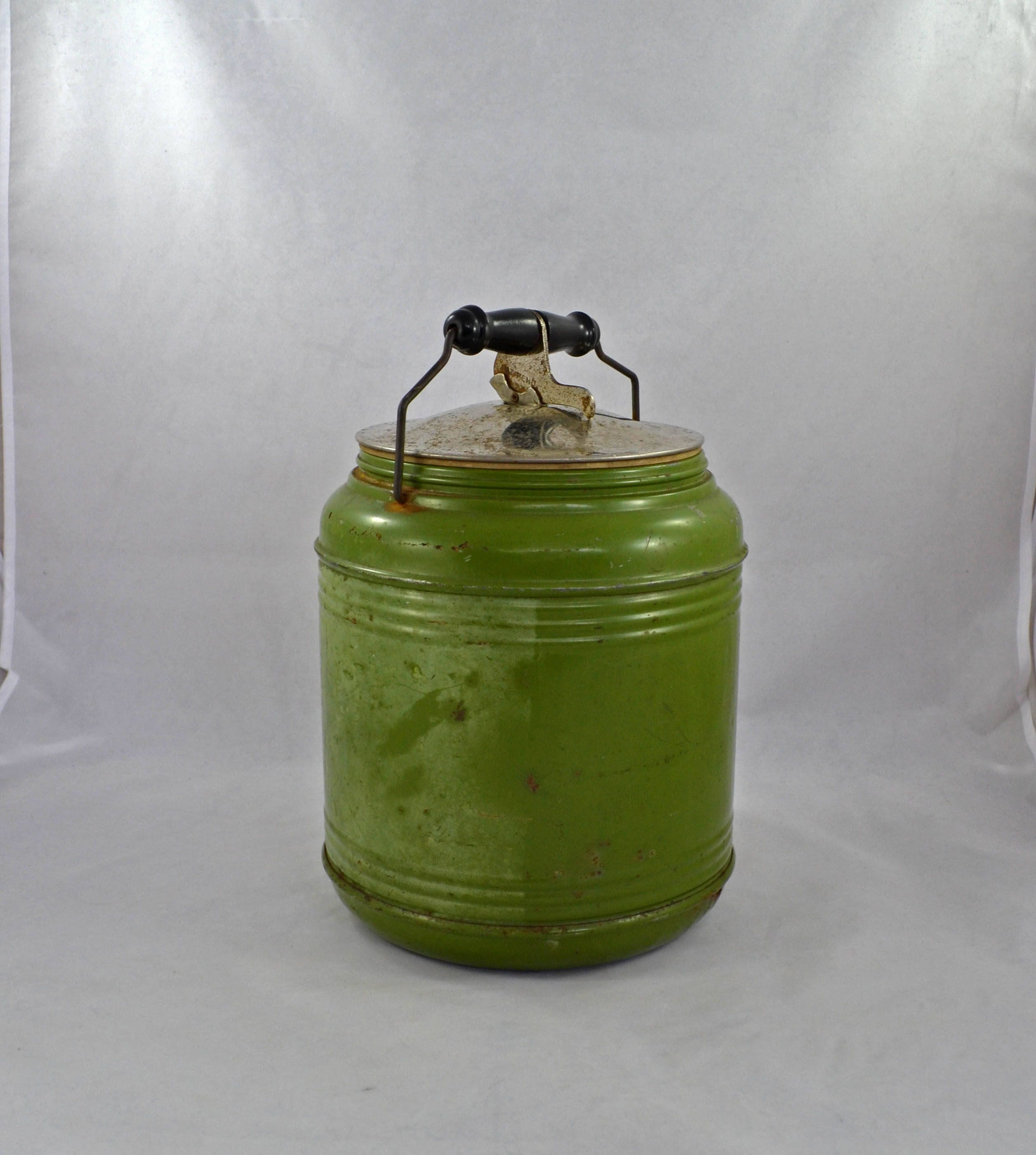 Antique Water Cooler Vintage Metal And Stoneware Cooler With Etsy