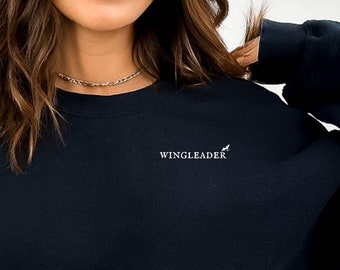 Wingleader Embroidered Sweatshirt | Gift for Book Lovers | Dragon Riders Gift | Fantasy Bookish Apparel | Bookish Gift | Dragon Rider