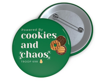 CUSTOM Girl Scout Buttons | Girl Scout Wearable Button pin Gift
