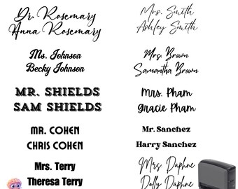 CUSTOM | Wooden Or Self Inking Stamp | School Psychologist Stamp | Please Sign & Return | Complete And Return Stamp | SLP | Teacher Stamp