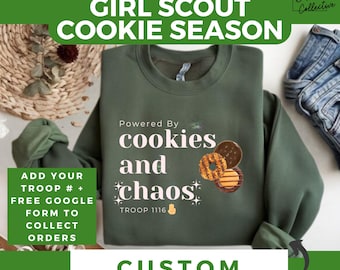 In My Cookie Dealer Era Sweatshirt | Cookie Seller Shirt | Gift for Scout Leaders | Cookie Dealer Shirt | Personalized Troop Sweatshirt