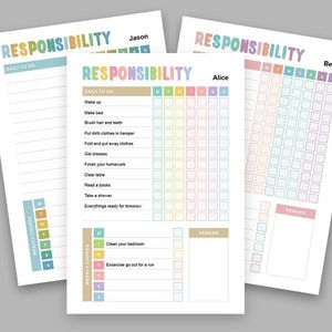 やることリスト - 子供用チェックリスト | 編集可能 | やることチャート | デイリープランナー