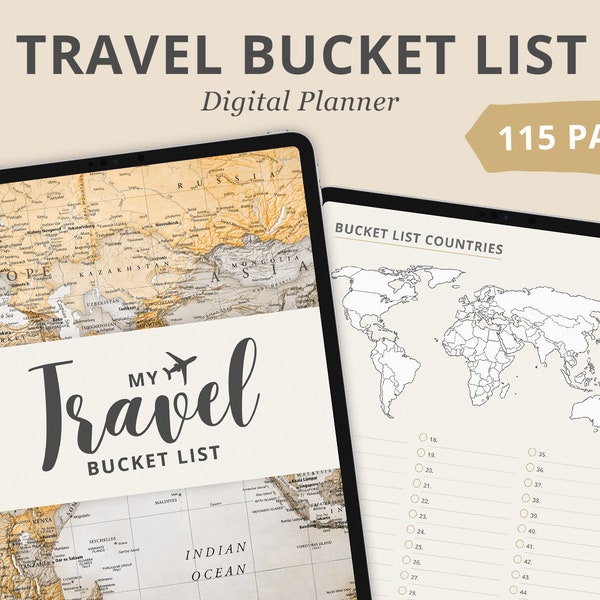 Digitale reisbucketlist | Digitaal reisdagboek | Goede noten | Opmerkelijkheid | Reisplanner | iPad | Reisdagboek | Reisnotitieboekje