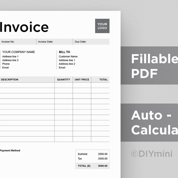Remarkable 2 Invoice Template Etsy Australia Remarkable 2 Invoice Template Etsy Australia