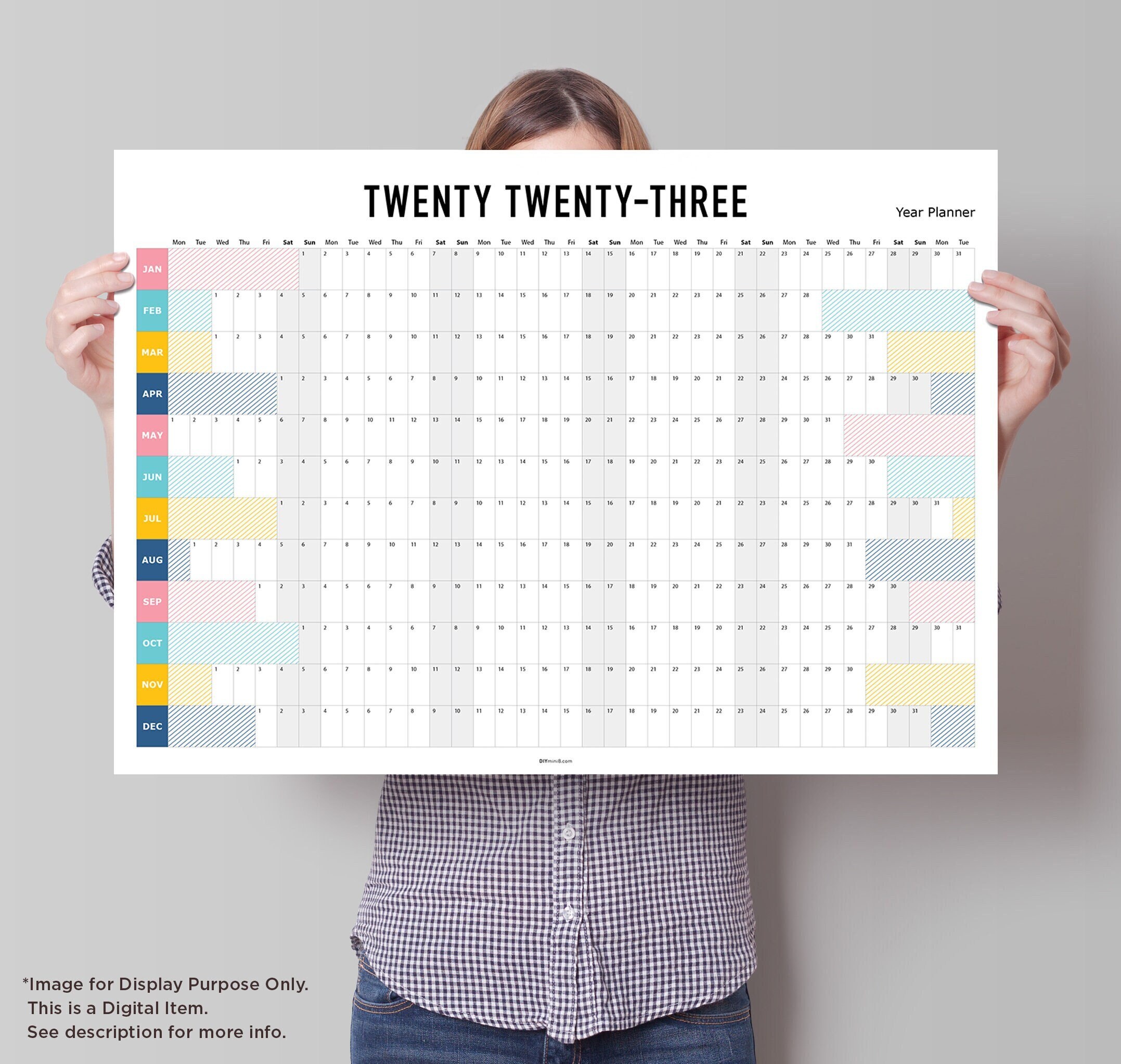 2023 Calendar Etsy Buy 2023 Yearly Calendar Online In India Etsy India