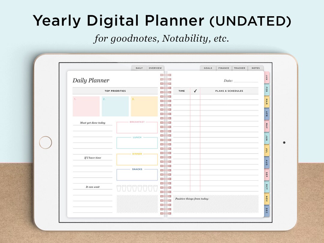 Digital Planner, iPad Planner, Goodnotes Planner - Etsy