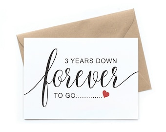 First Anniversary Card 1 Year Printable | Etsy