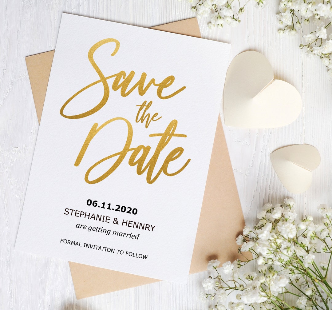 Editable PDF Save the Date Card | Printable | Bridesmaid Save the Date ...