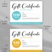 Editable PDF Gift Certificate Card Printable Template Instant Download ...