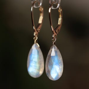 Iridiana Rainbow Moonstone Sterling Silver Earrings Iridiana Rainbow Moonstone Sterling Silver Earrings