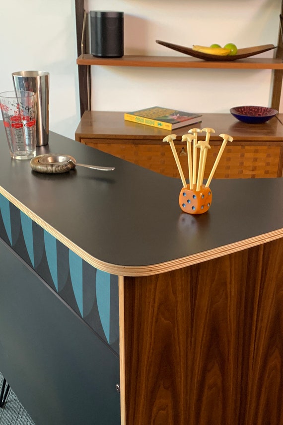 Mid century home bar deals