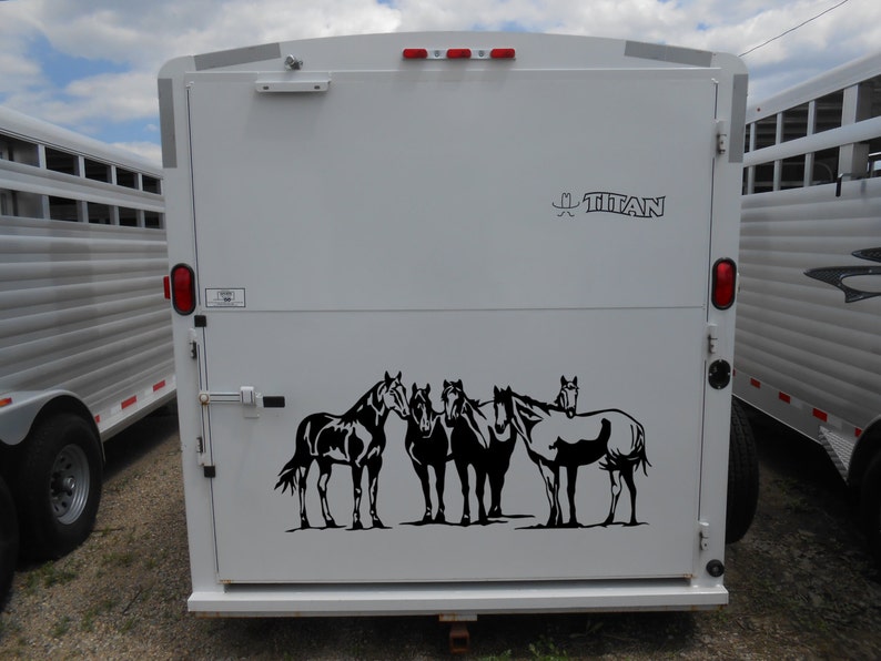 Horse Herd Vinyl Decal Sticker Horse Trailer Bumper Sticker Etsy