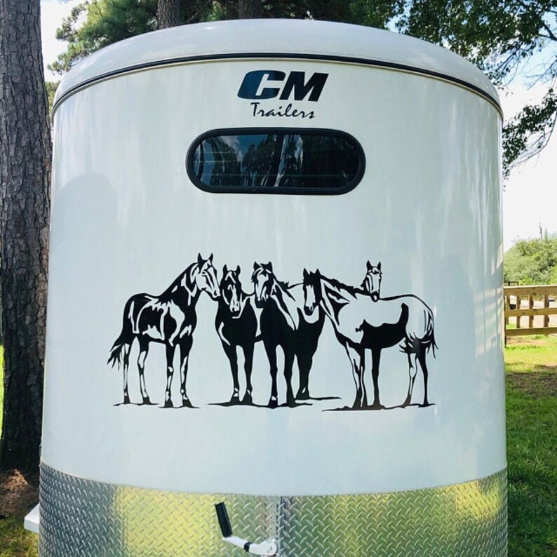 Horse Herd Vinyl Decal Sticker Horse Trailer Bumper Sticker Etsy