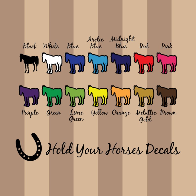 Vinyl Decal Sticker 4 x 4 Truck Horse Trailer Bumper Sticker Barn Tack Rodeo Barrel Racing Roping Equestrian Dressage Riding 4 x 4 Horses