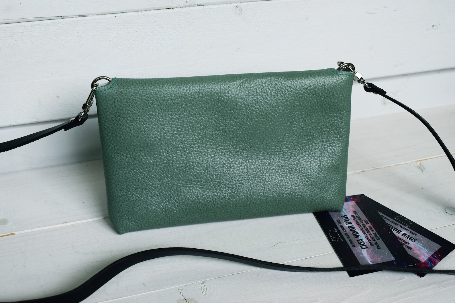 Mint Leather Bag Small Genuine Leather Purse Small Handbag Etsy
