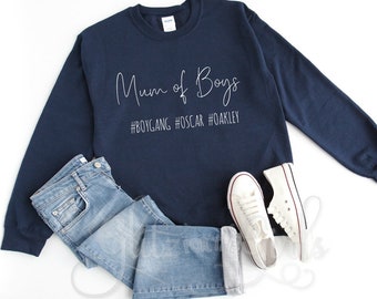 mum of boys hoodie