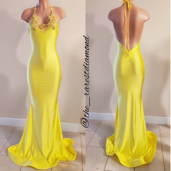yellow dress baby shower