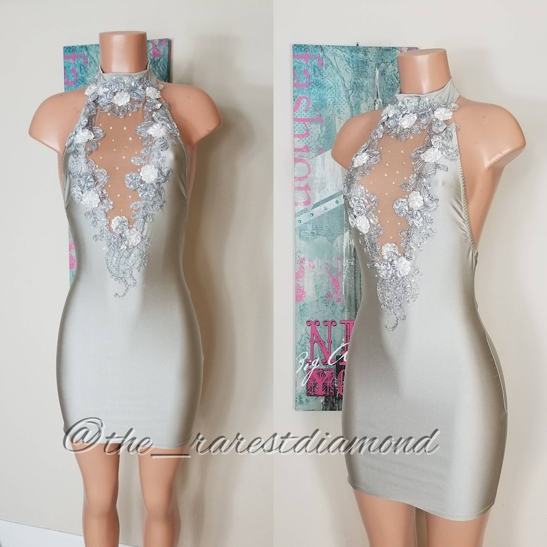 Custom Bodycon Dress, Rhinestone Dress, Birthday Dress, Dress, Party Dress, Club