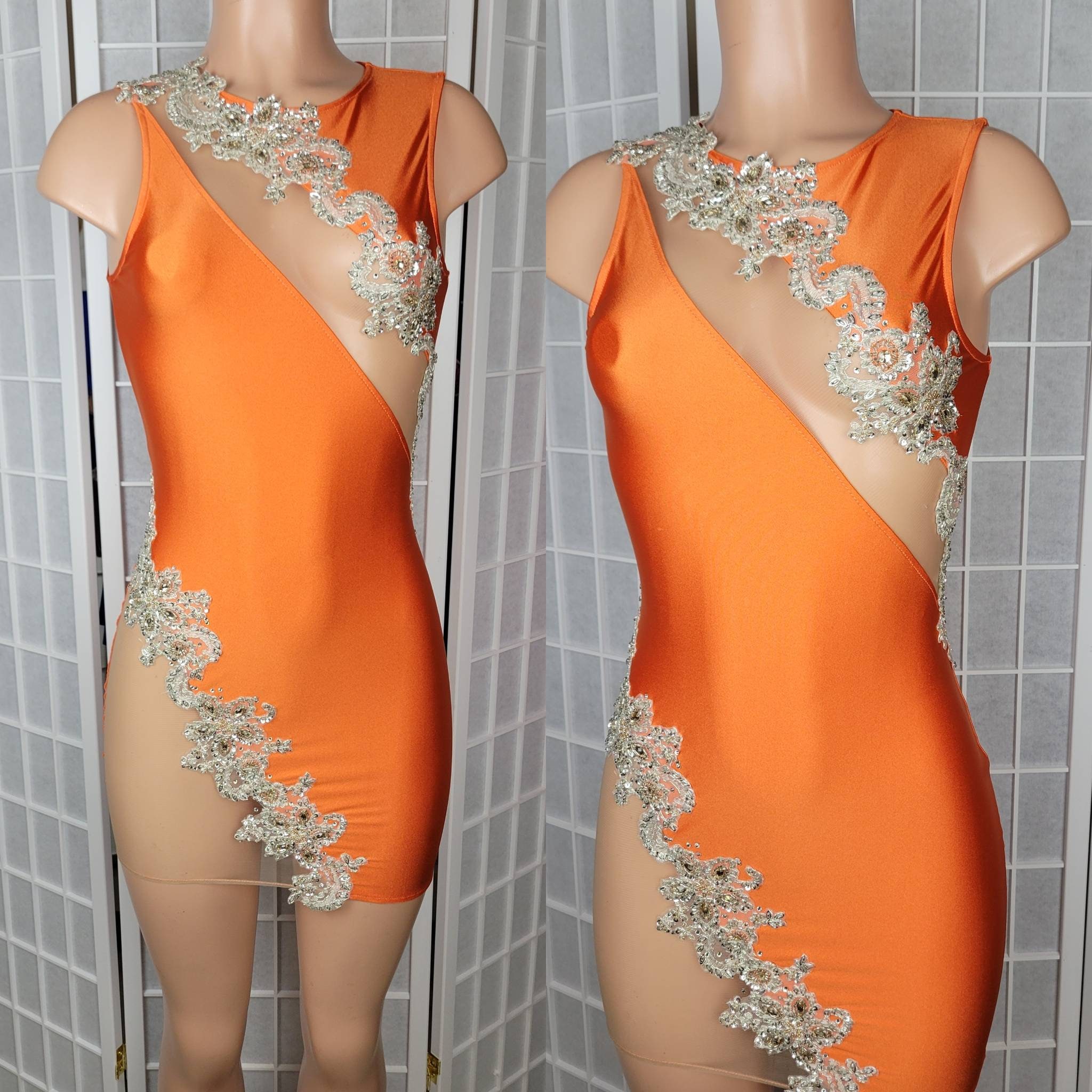 Crystal Bodycon Dress - Etsy Crystal Bodycon Dress - Etsy