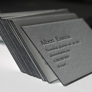 Thick letterpress business card templates