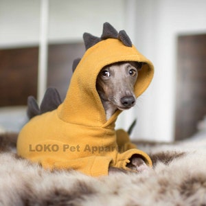 Dinosaur Fleece Onesie© for Italian Greyhounds