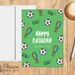 Printable Soccer Birthday Card - Soccer Fan - Goal! - Happy Birthday ...