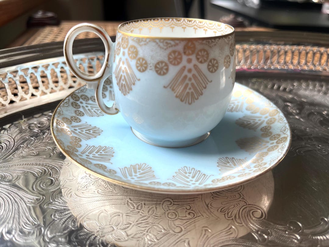 Bawo & Dotter Limoges Demitasse Cup and Saucer - Etsy