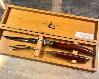 Coffret Laguiole à découper Mid-Century
