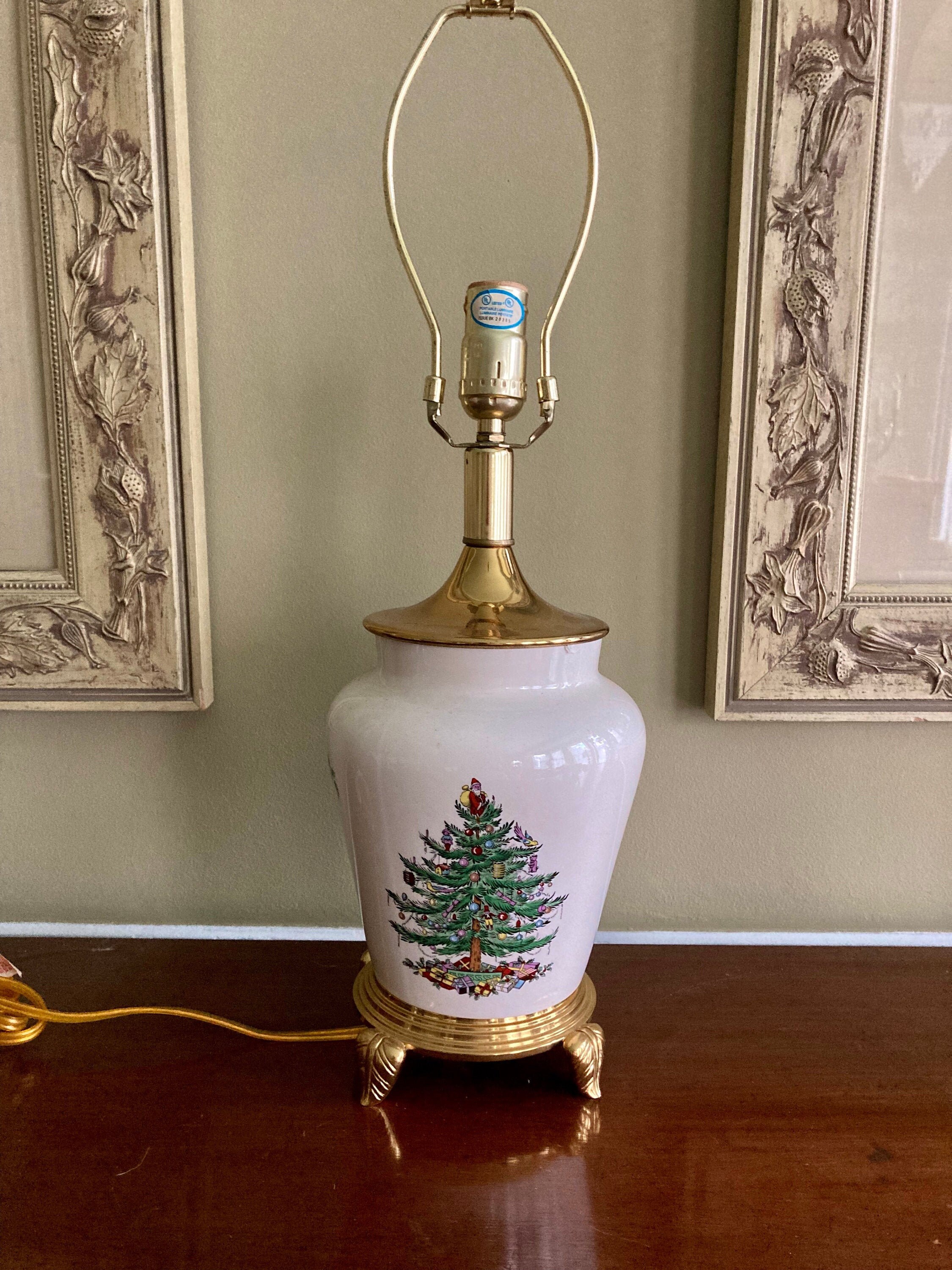 Spode Christmas Table Lamp Etsy