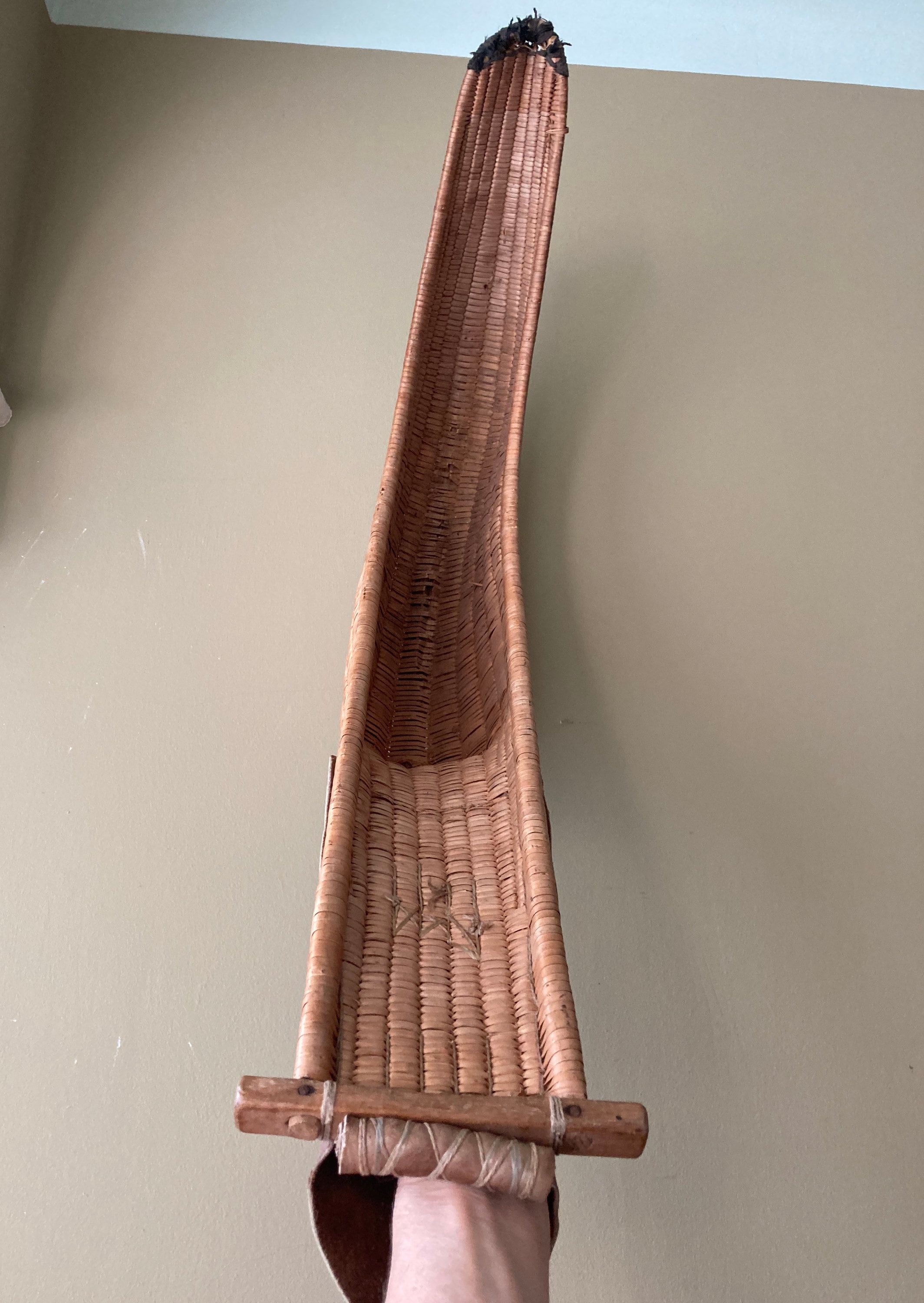 Basket Scoop Jai Alai Cesta Woven With Leather Glove Etsy