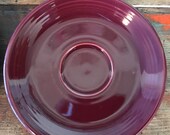 Fiestaware Cinnabar Saucer 6 quot Maroon Red Retired Fiesta