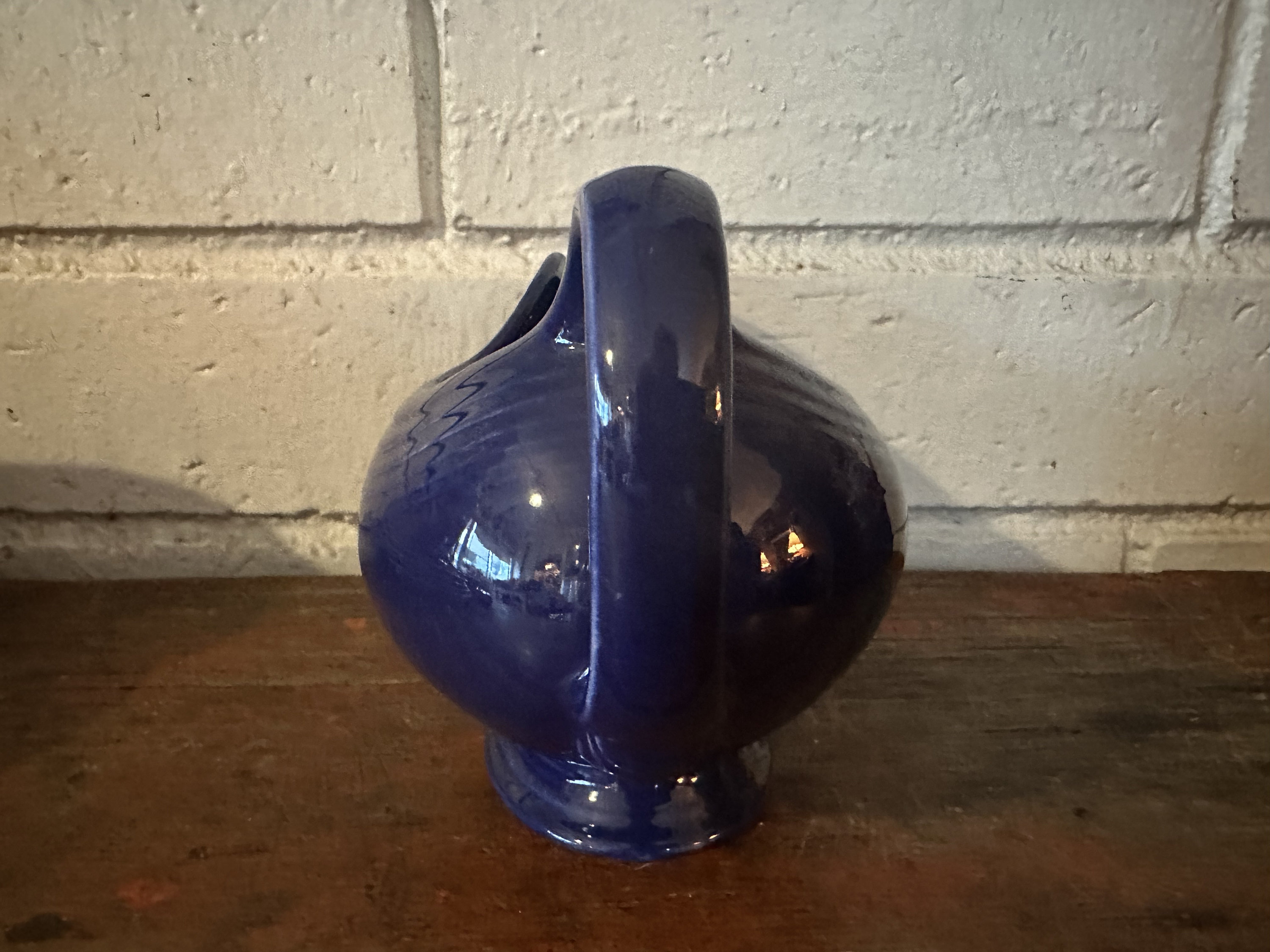 Vintage Fiestaware Cobalt Blue Gravy Boat Sauce Original Fiesta Serving