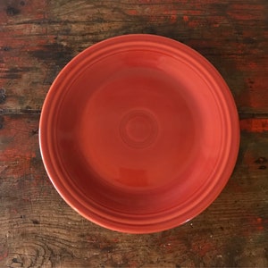 Fiestaware Paprika Dinner Plate 10.5&quot; Contemporary Rusty  - Retired Fiesta