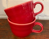Fiestaware Scarlet Red Tea Cup Contemporary Fiesta - 2 available